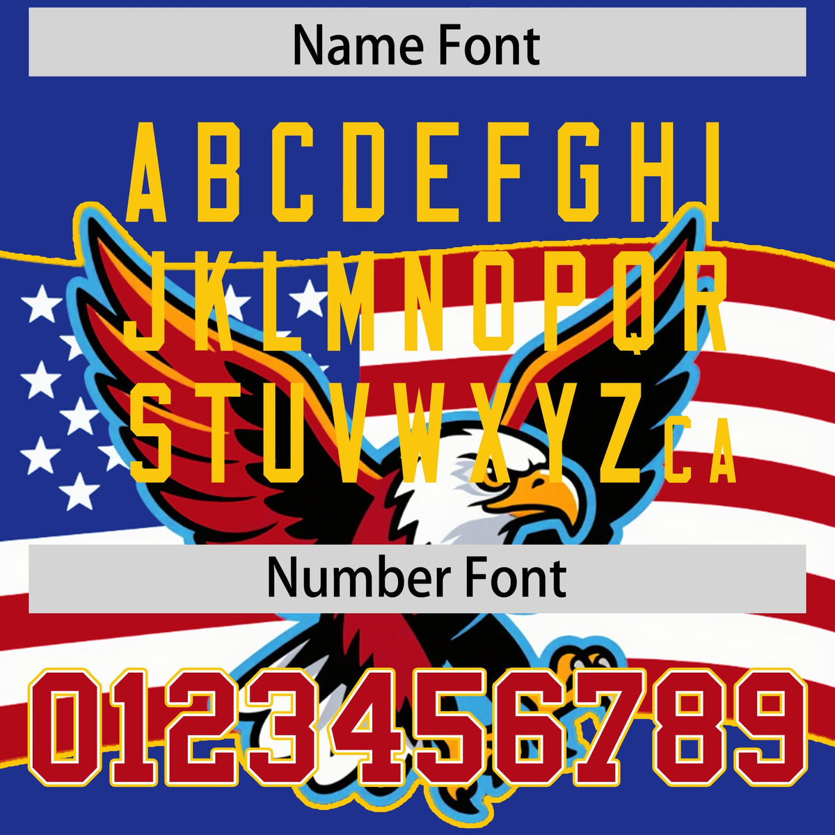 Custom Royal Blue White Red American Flag Graffiti Pattern Split Fashion Independence Day Quick Dry Baseball Jersey| KXKSHOP