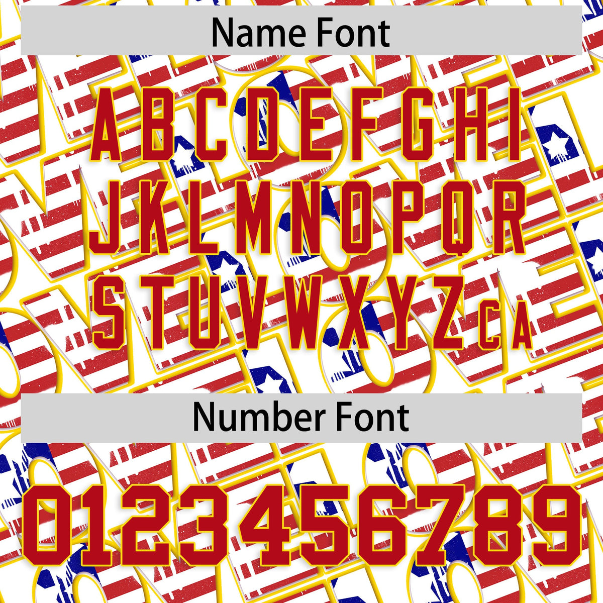 Custom White Red Gold American Flag Graffiti Pattern Split Fashion Independence Day Quick Dry Baseball Jersey| KXKSHOP