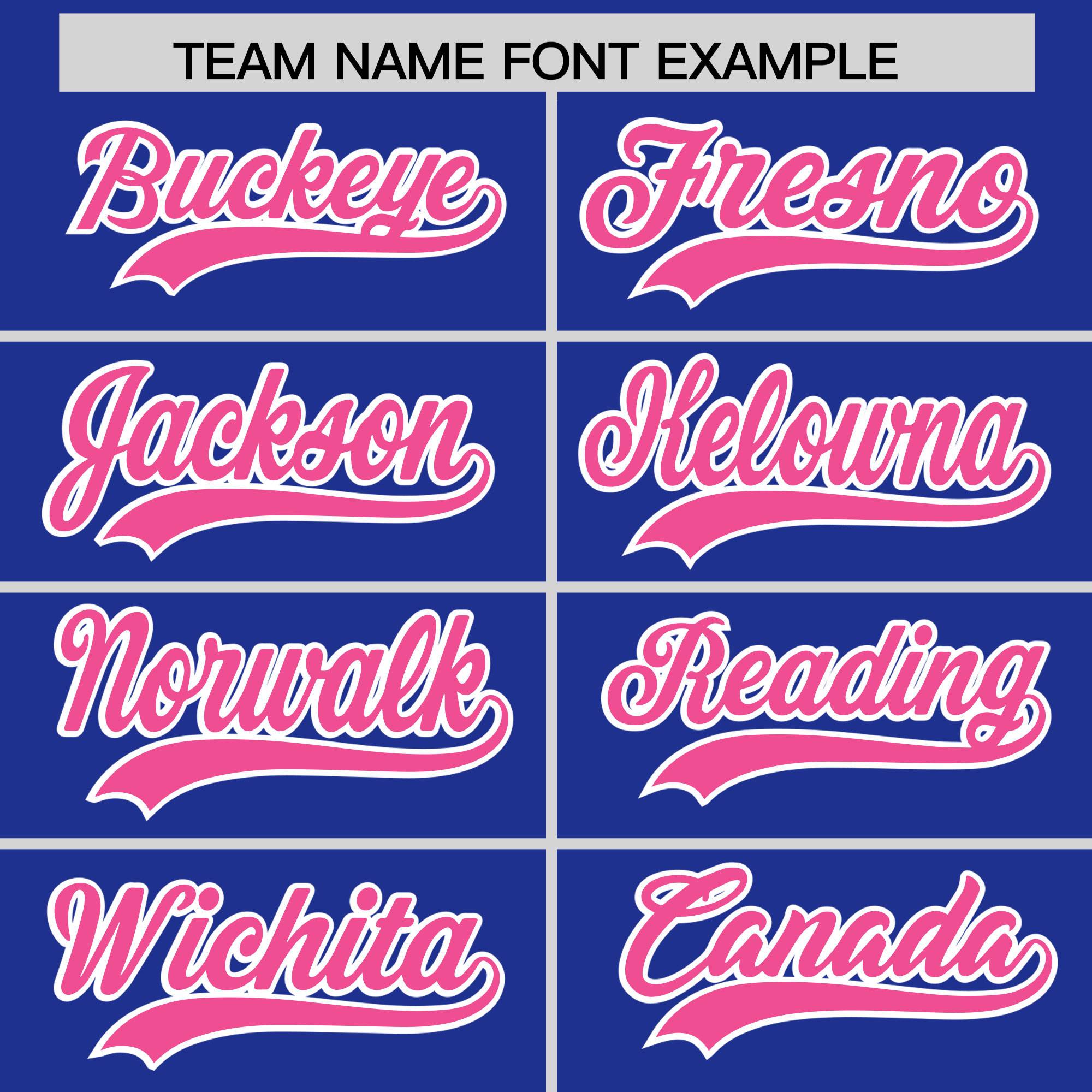 Custom Royal Pink Grid Blur Pattern Authentic Baseball Jersey