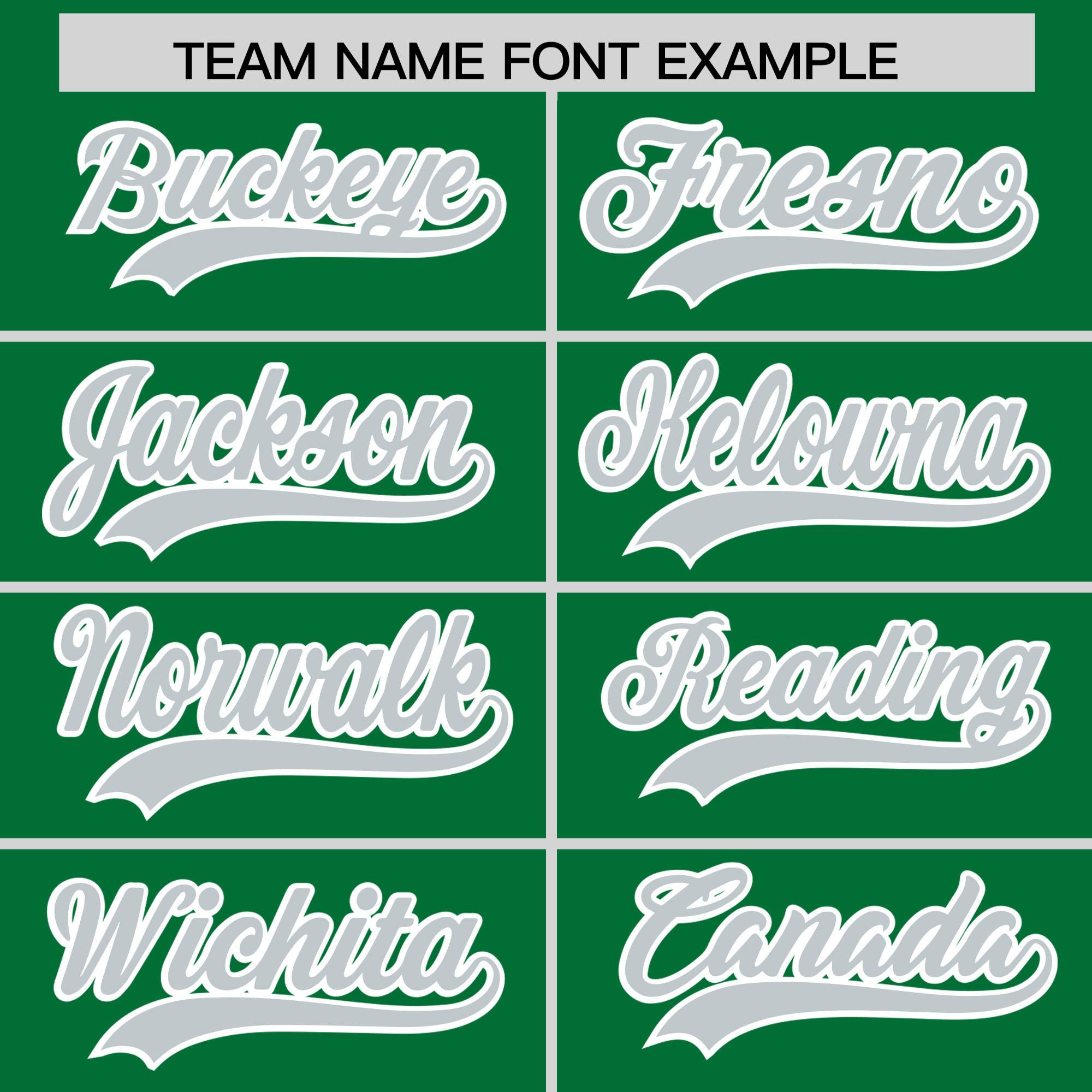 Custom Kelly Green Silver Grid Blur Pattern Authentic Baseball Jersey