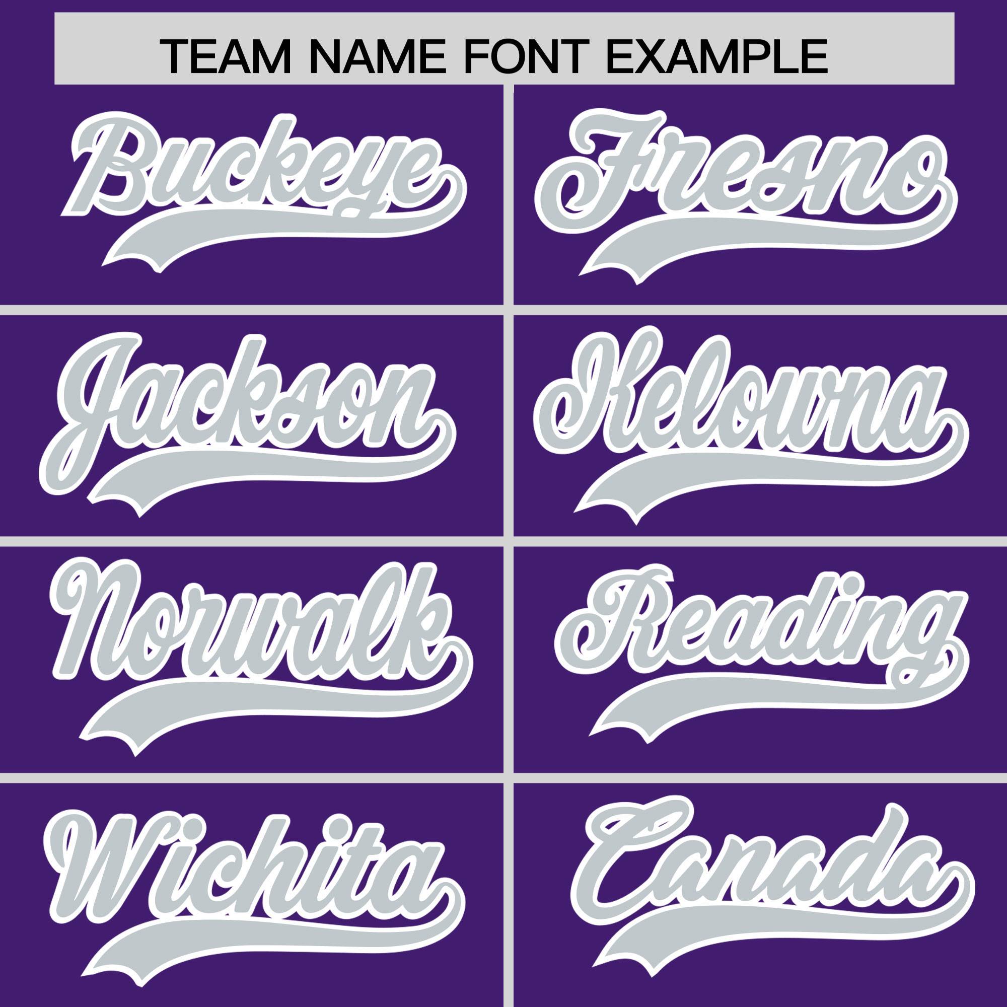 Custom Purple Silver Grid Blur Pattern Authentic Baseball Jersey