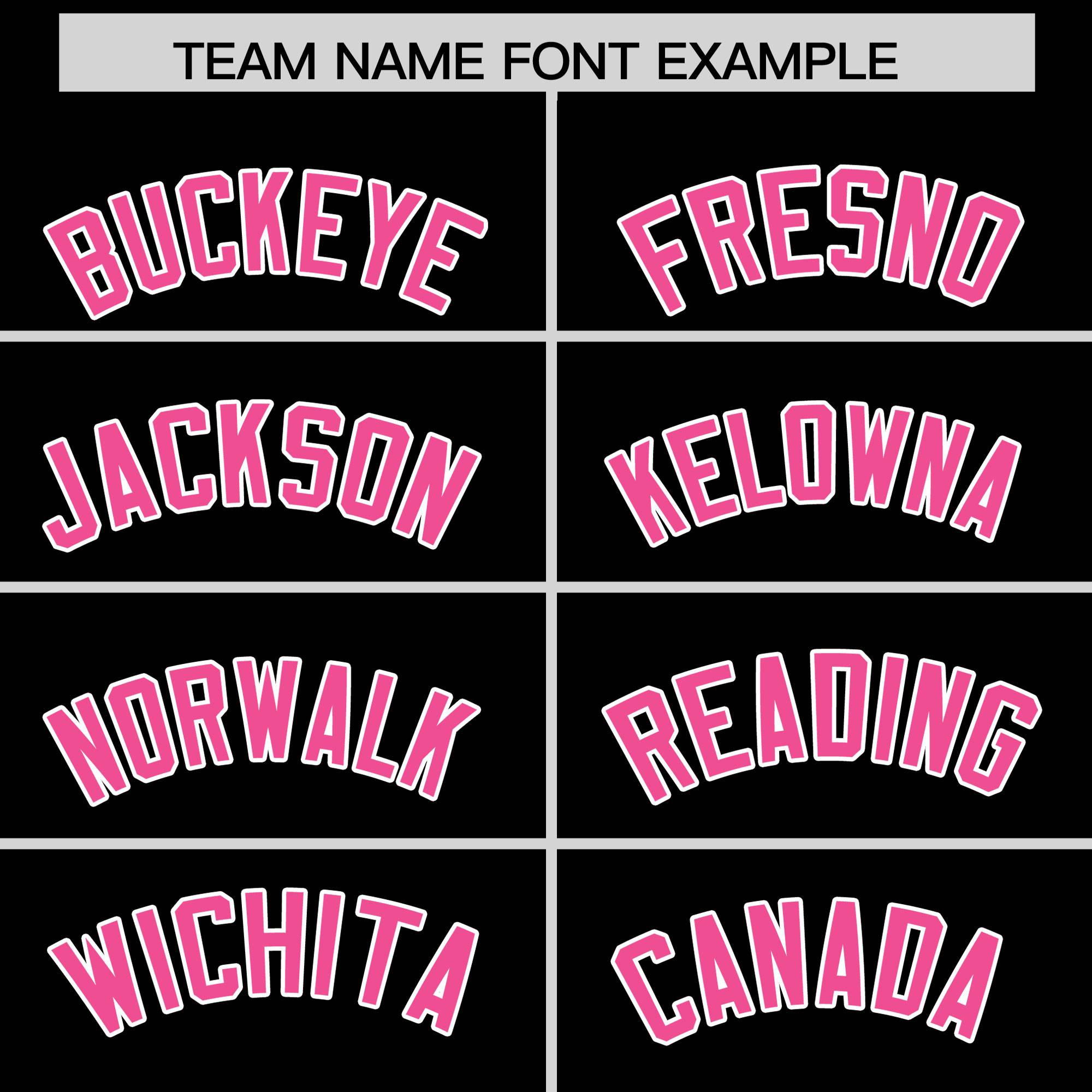 Custom Black Pink Grid Blur Pattern Authentic Baseball Jersey