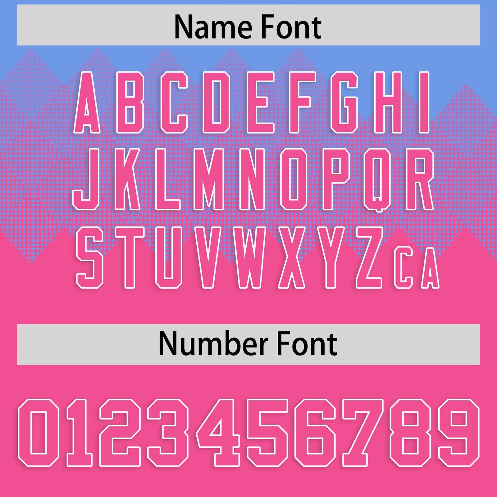 Custom Light Blue Pink Grid Blur Pattern Authentic Baseball Jersey