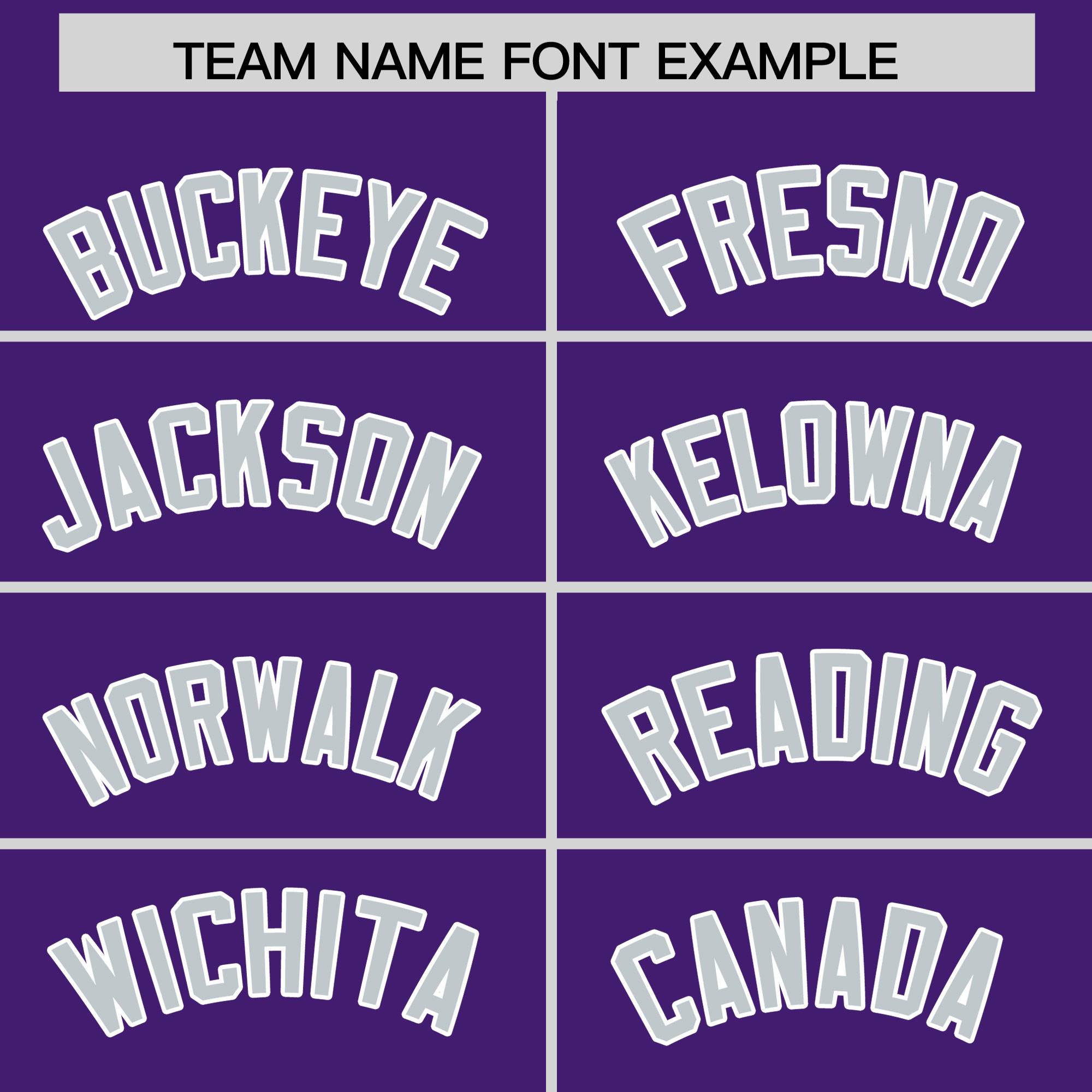 Custom Purple Silver Grid Blur Pattern Authentic Baseball Jersey