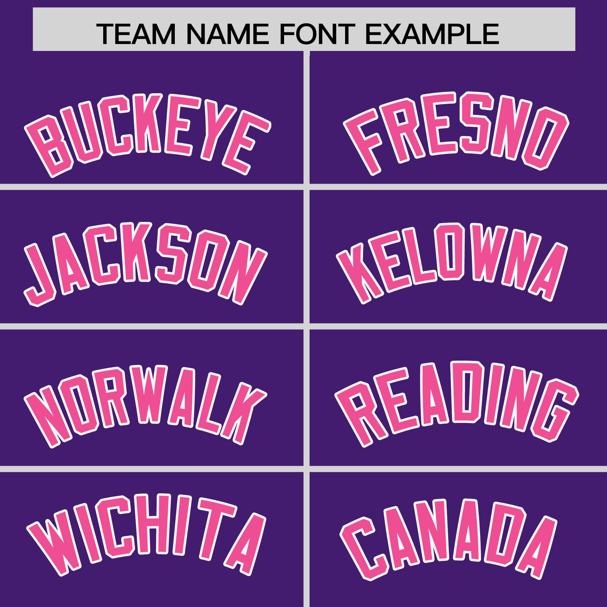 Custom Purple Pink Grid Blur Pattern Authentic Baseball Jersey