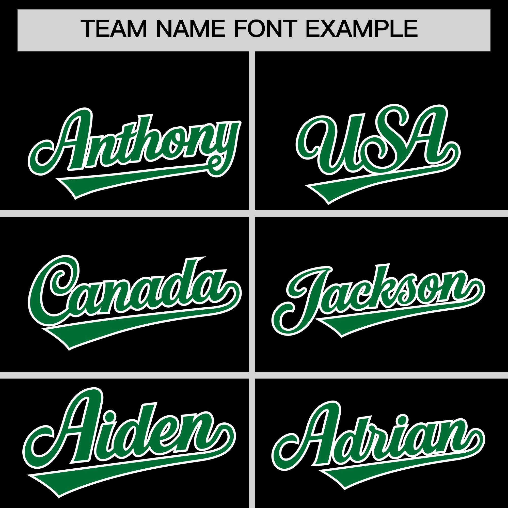 Custom Black Kelly Green Grid Blur Pattern Authentic Baseball Jersey