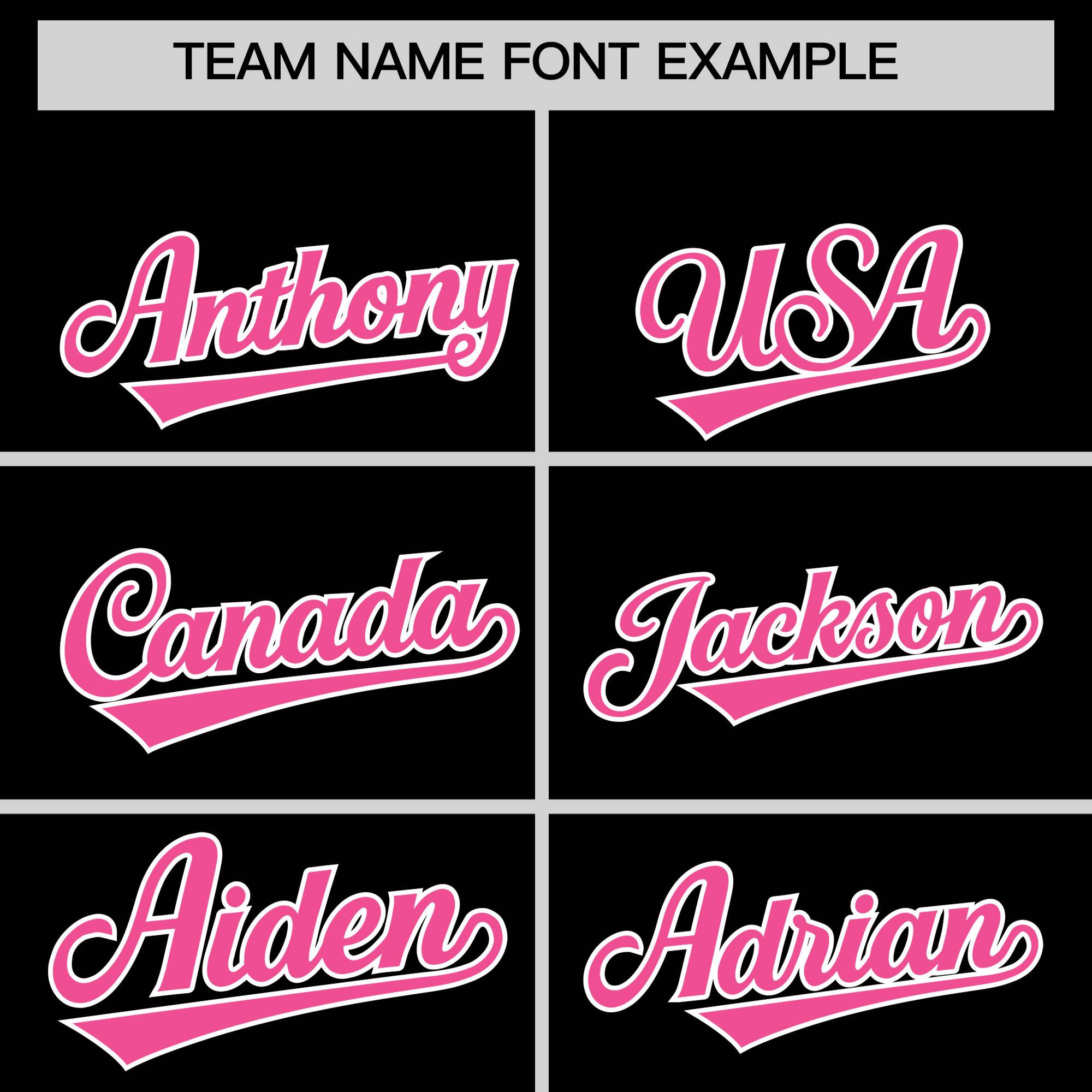 Custom Black Pink Grid Blur Pattern Authentic Baseball Jersey