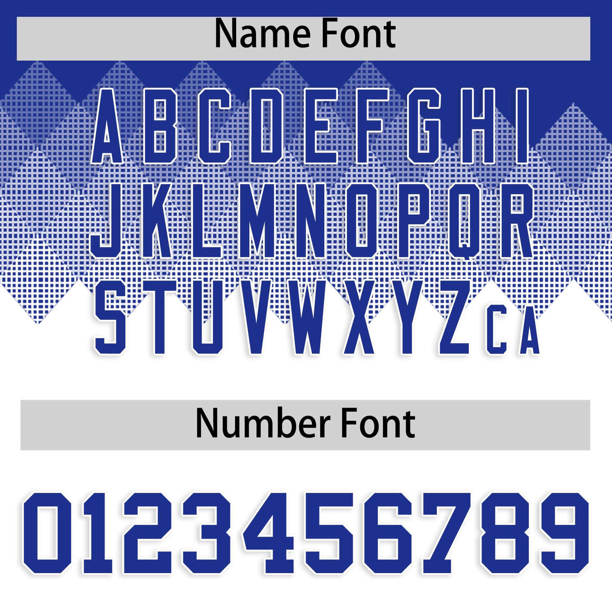 Custom Royal White Grid Blur Pattern Authentic Baseball Jersey