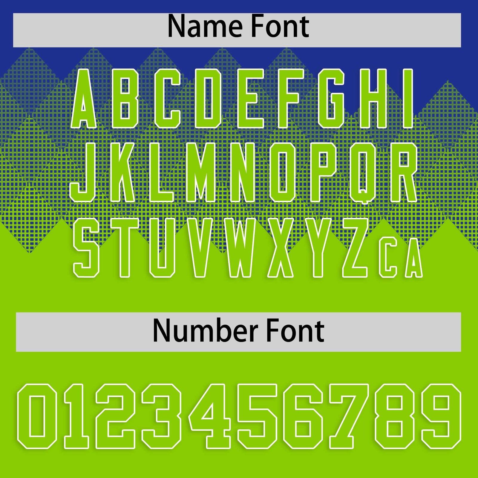 Custom Royal Neon Green Grid Blur Pattern Authentic Baseball Jersey