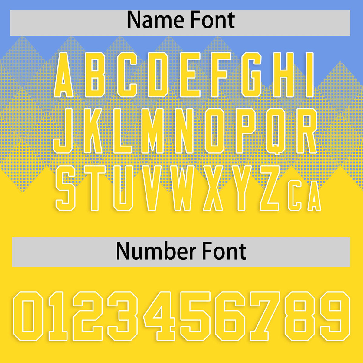 Custom Light Blue Gold Grid Blur Pattern Authentic Baseball Jersey