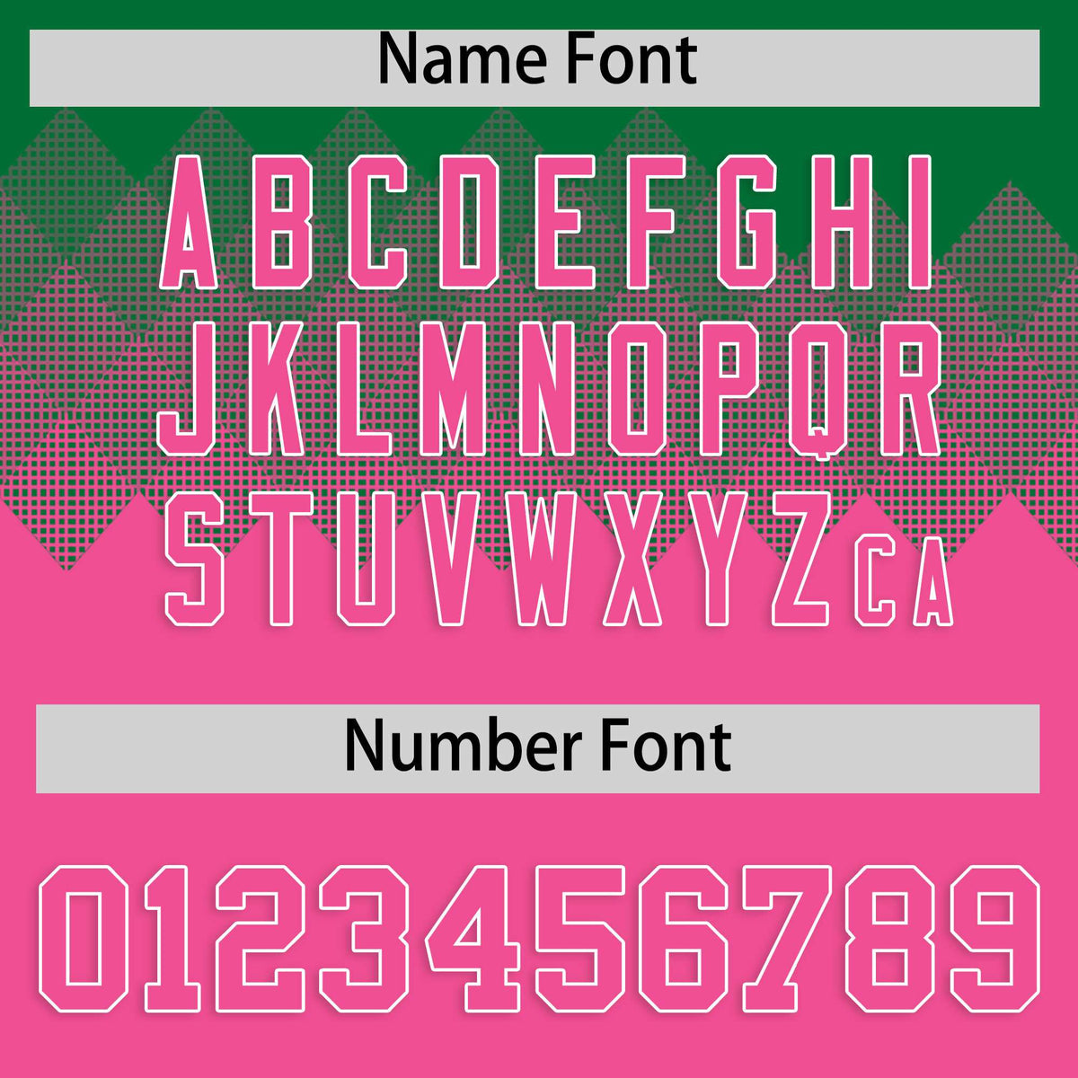 Custom Kelly Green Pink Grid Blur Pattern Authentic Baseball Jersey