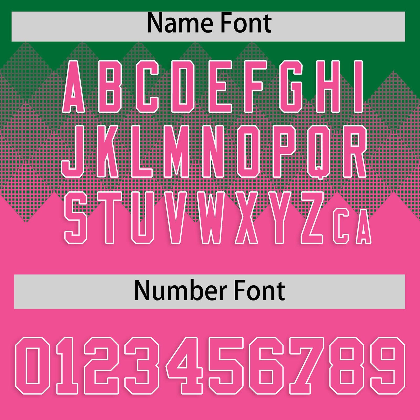 Custom Kelly Green Pink Grid Blur Pattern Authentic Baseball Jersey