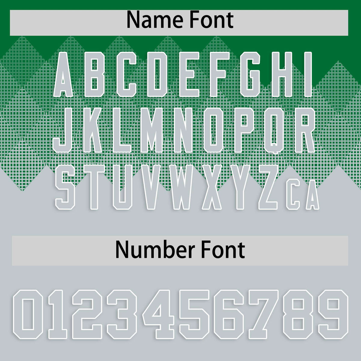 Custom Kelly Green Silver Grid Blur Pattern Authentic Baseball Jersey