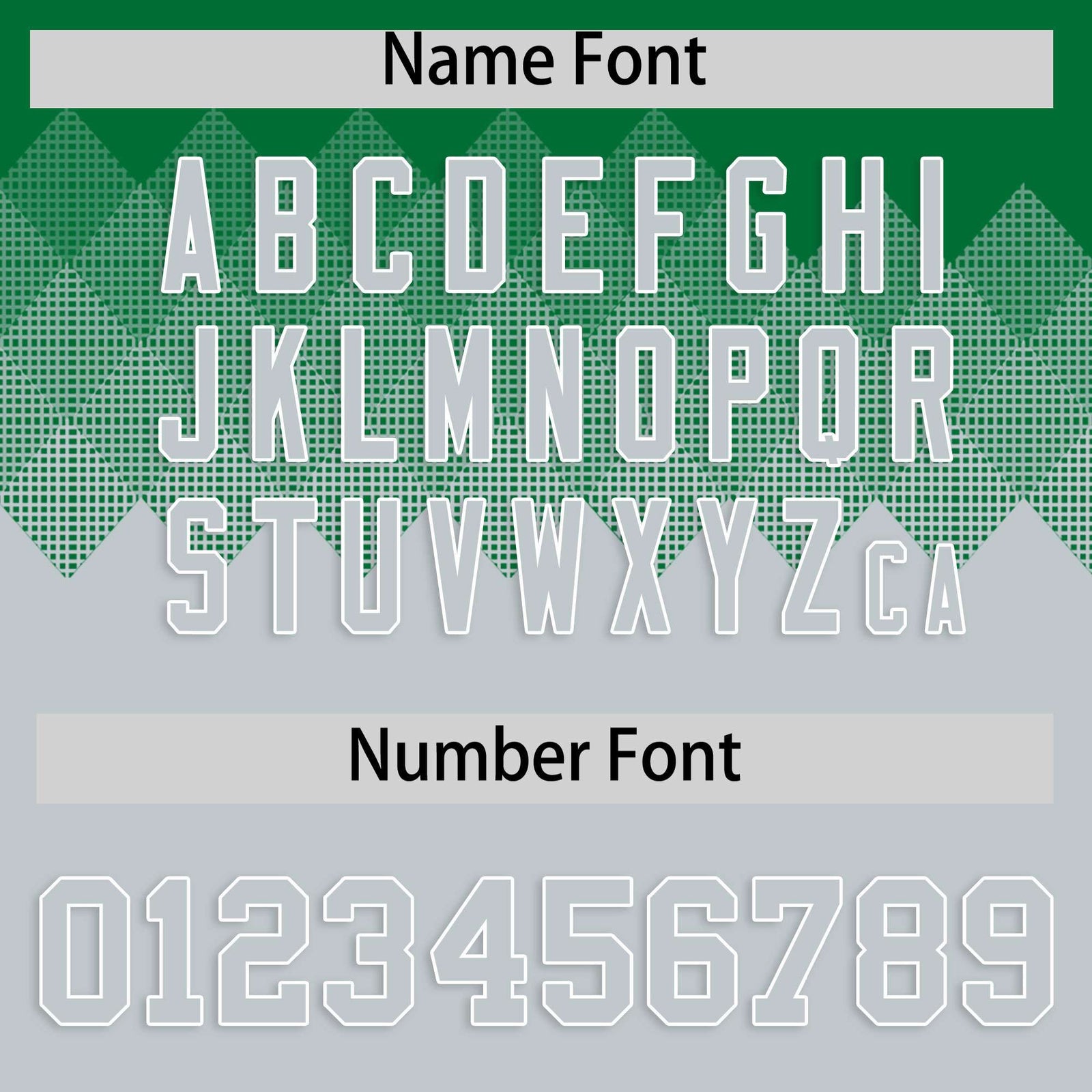 Custom Kelly Green Silver Grid Blur Pattern Authentic Baseball Jersey