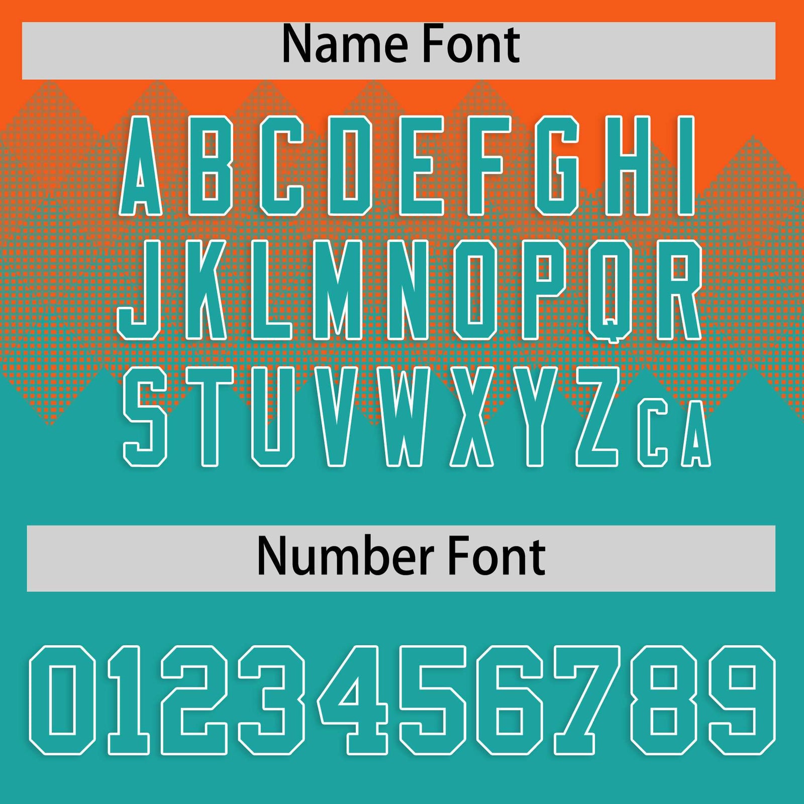 Custom Orange Aqua Grid Blur Pattern Authentic Baseball Jersey