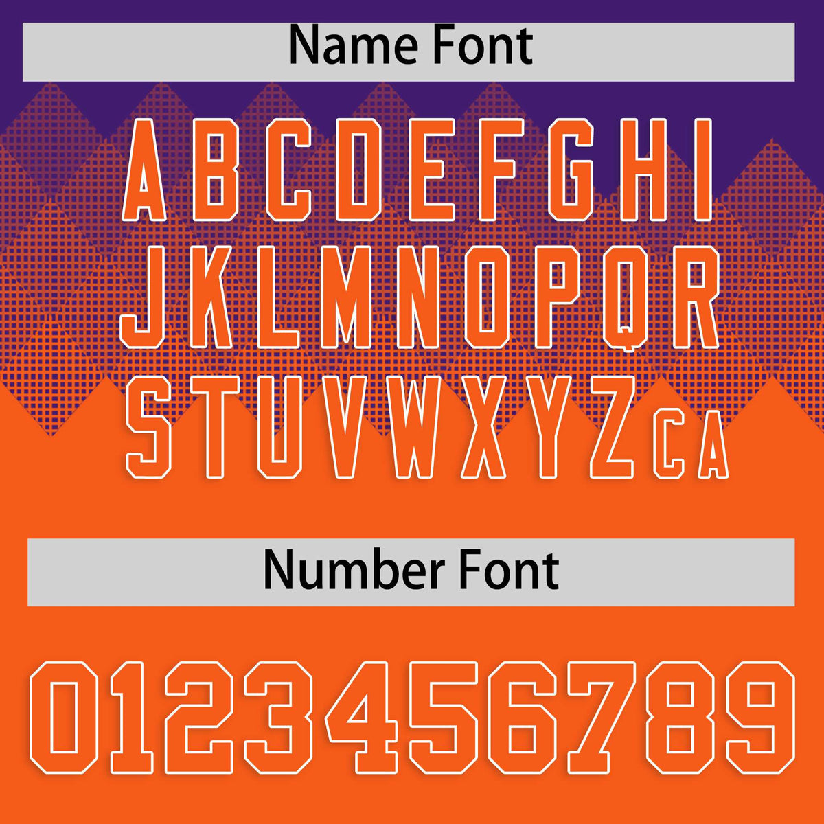 Custom Purple Orange Grid Blur Pattern Authentic Baseball Jersey