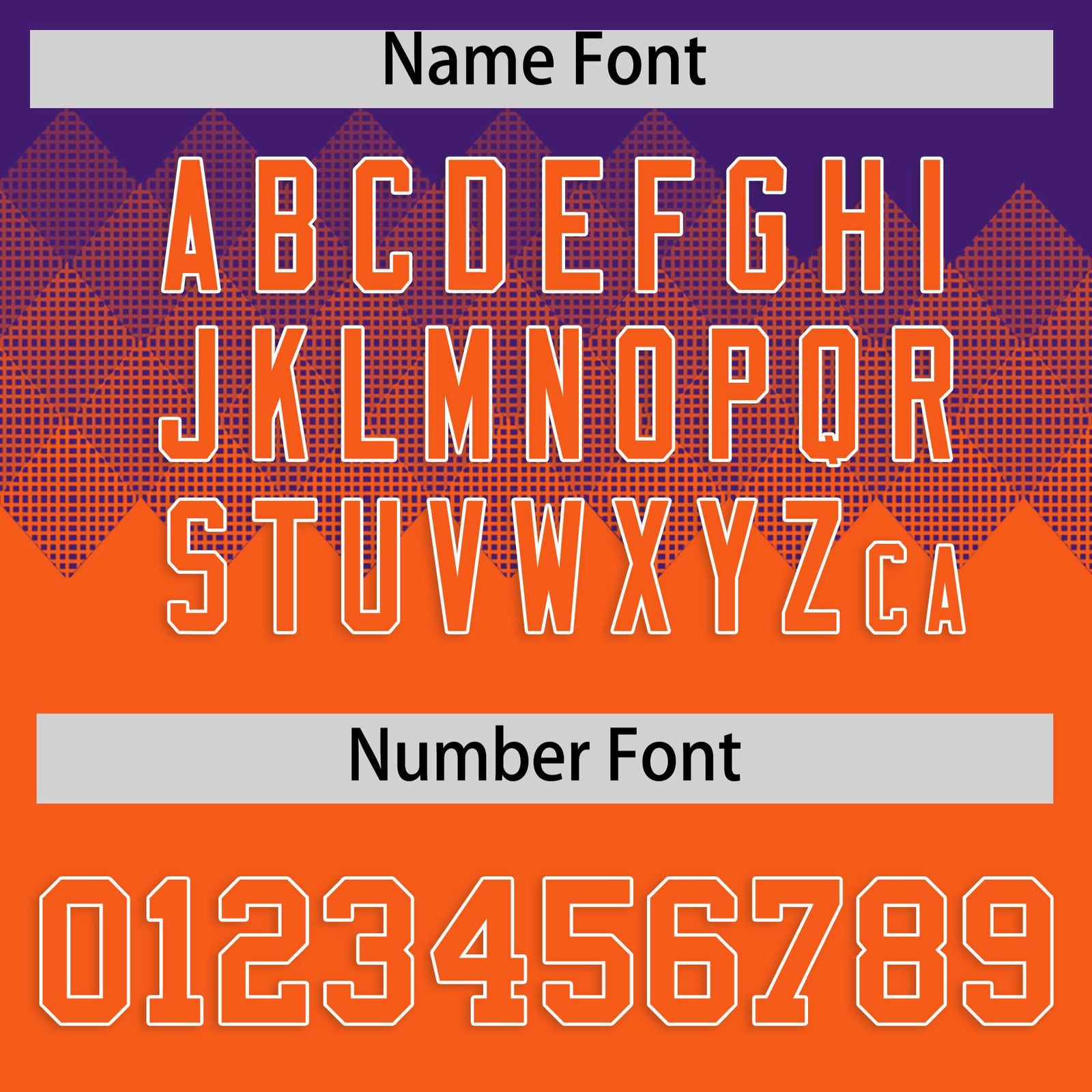 Custom Purple Orange Grid Blur Pattern Authentic Baseball Jersey