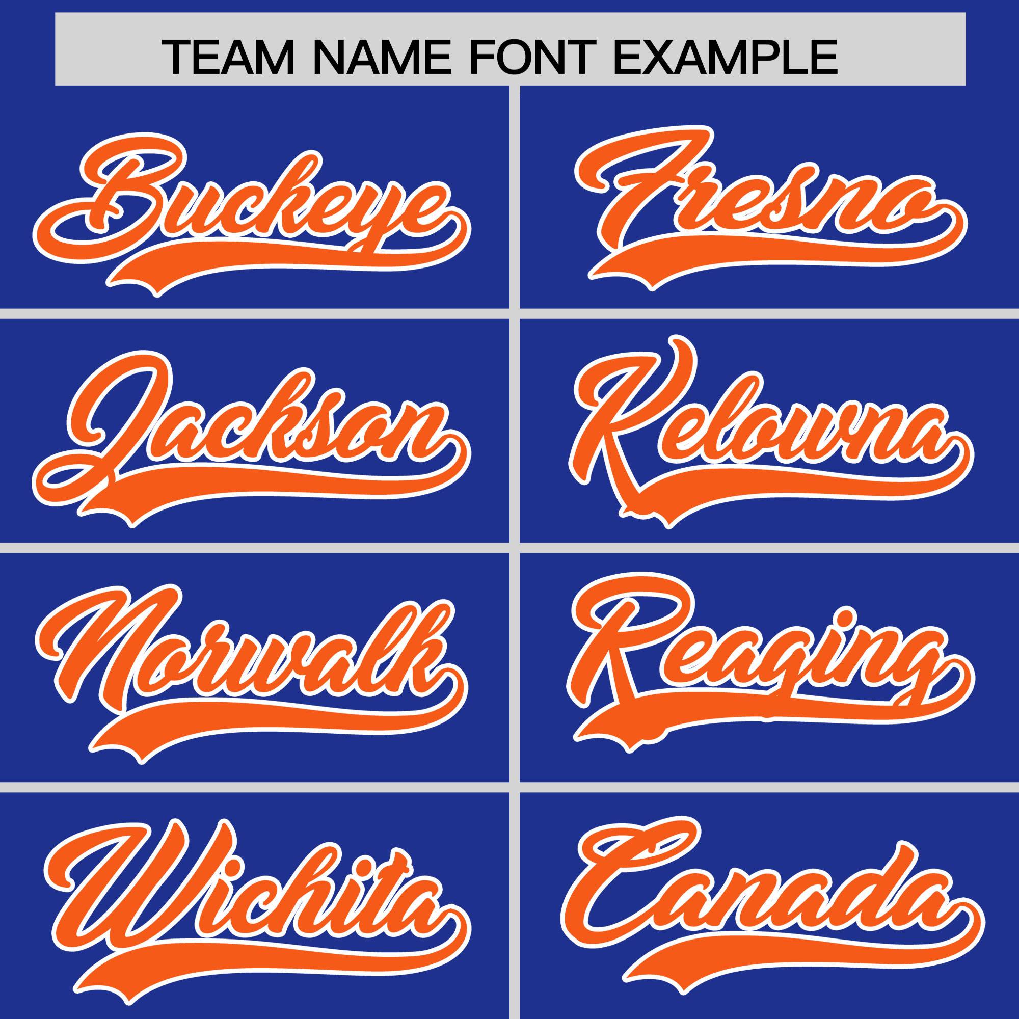 Custom Royal Orange Grid Blur Pattern Authentic Baseball Jersey
