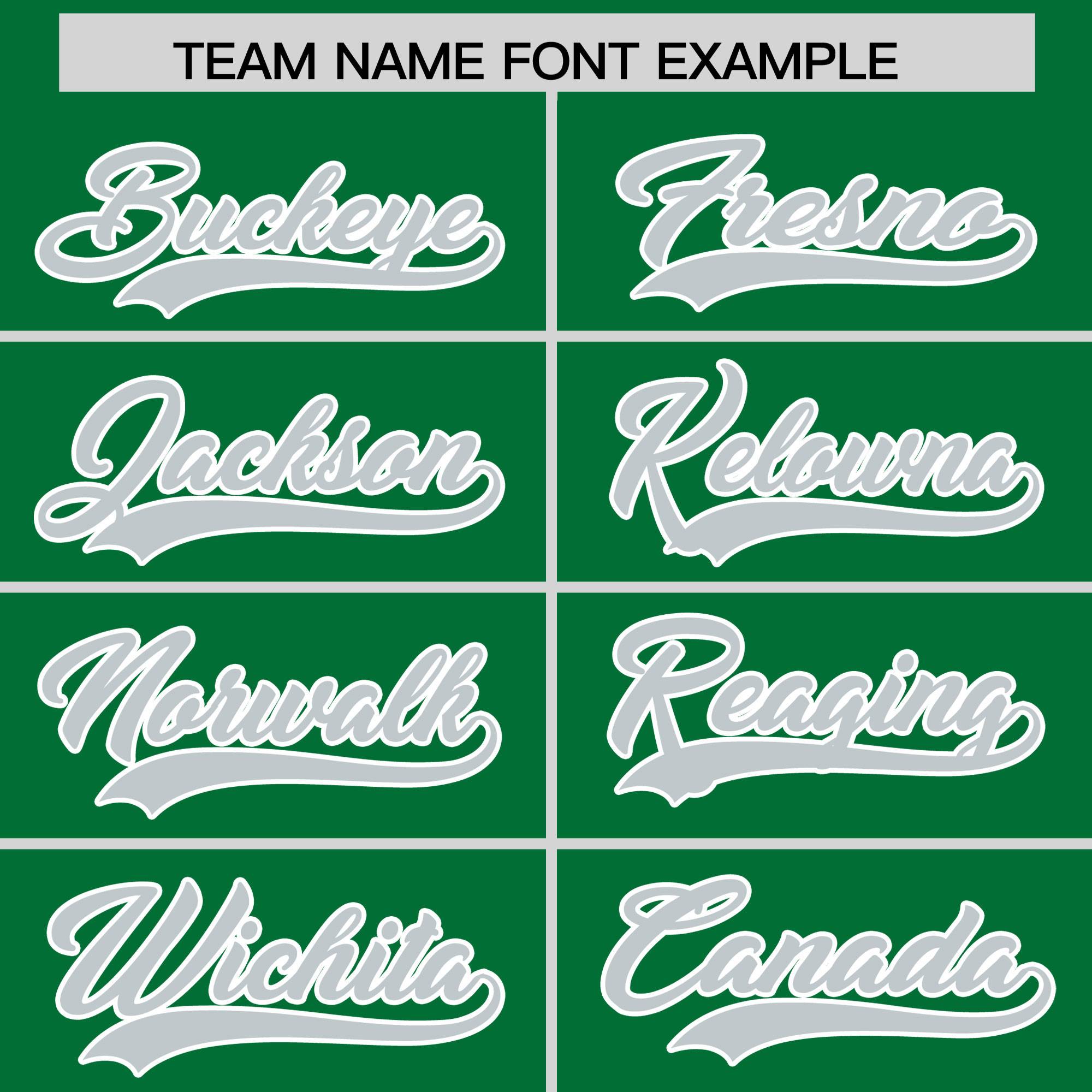 Custom Kelly Green Silver Grid Blur Pattern Authentic Baseball Jersey