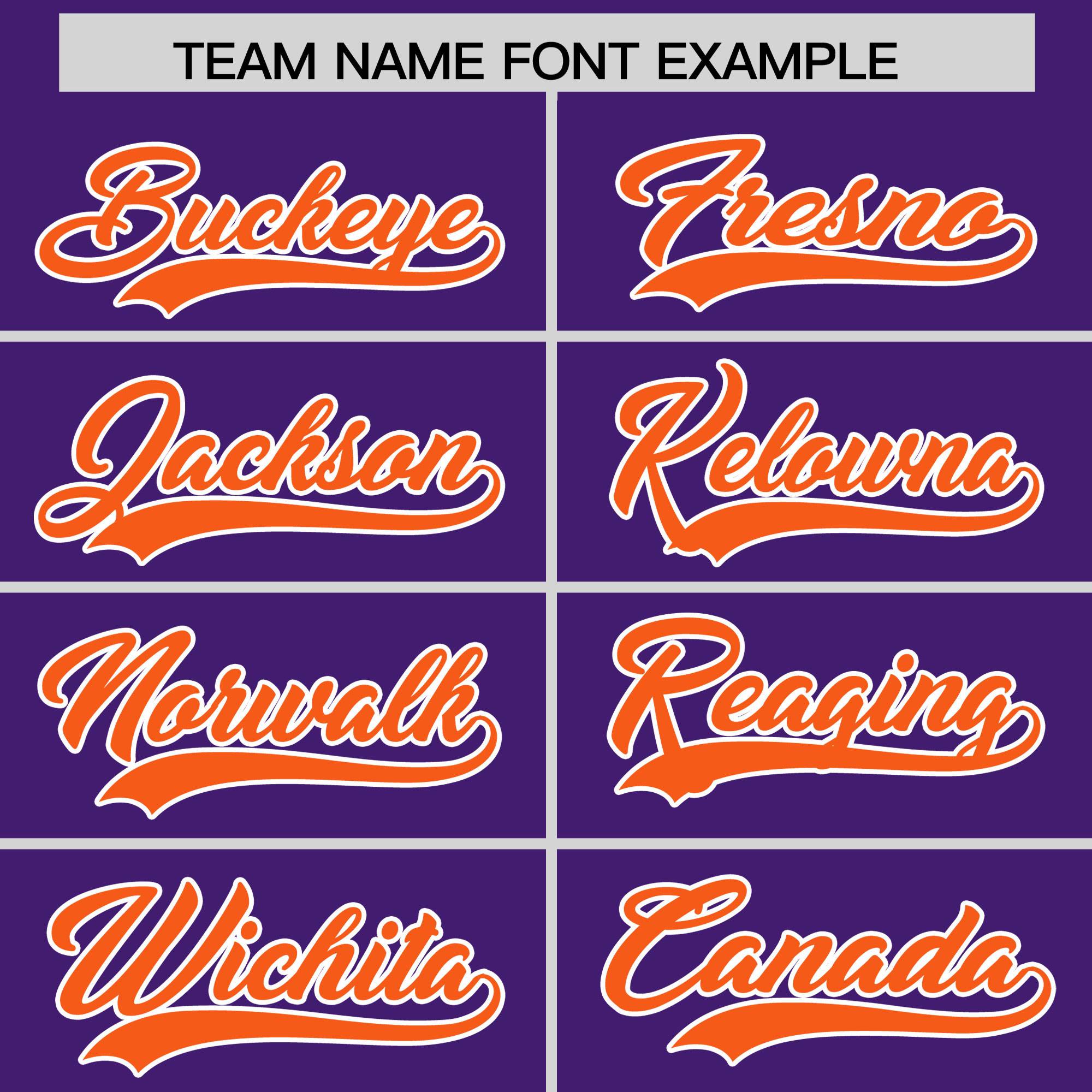 Custom Purple Orange Grid Blur Pattern Authentic Baseball Jersey