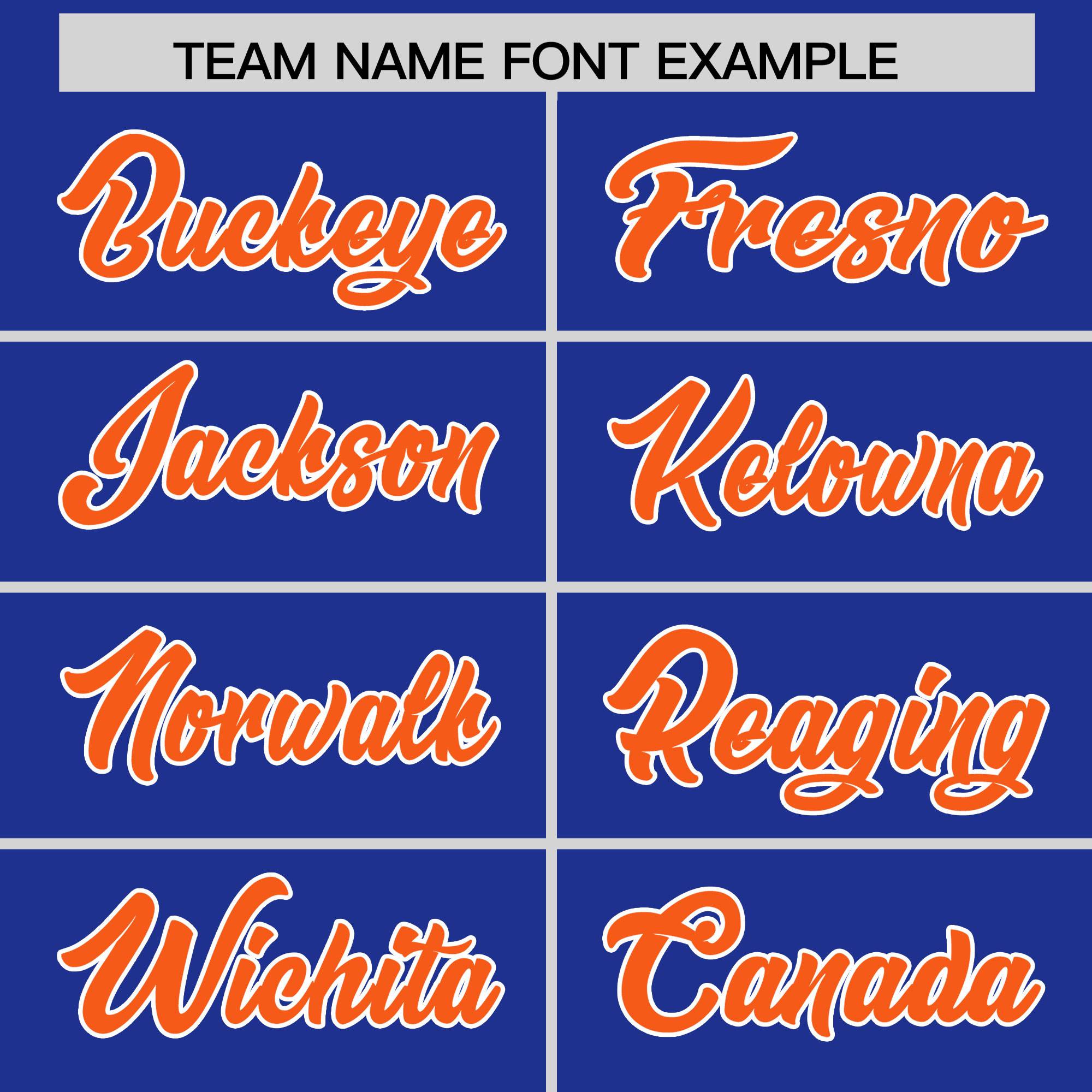 Custom Royal Orange Grid Blur Pattern Authentic Baseball Jersey