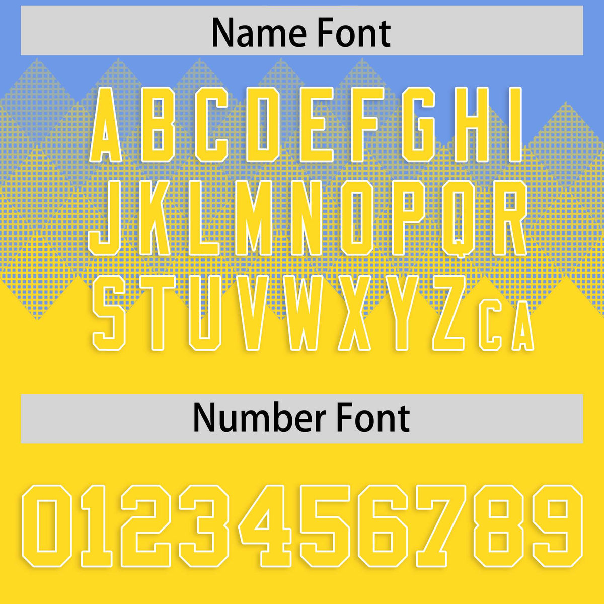 Custom Light Blue Gold Grid Blur Pattern Authentic Baseball Jersey