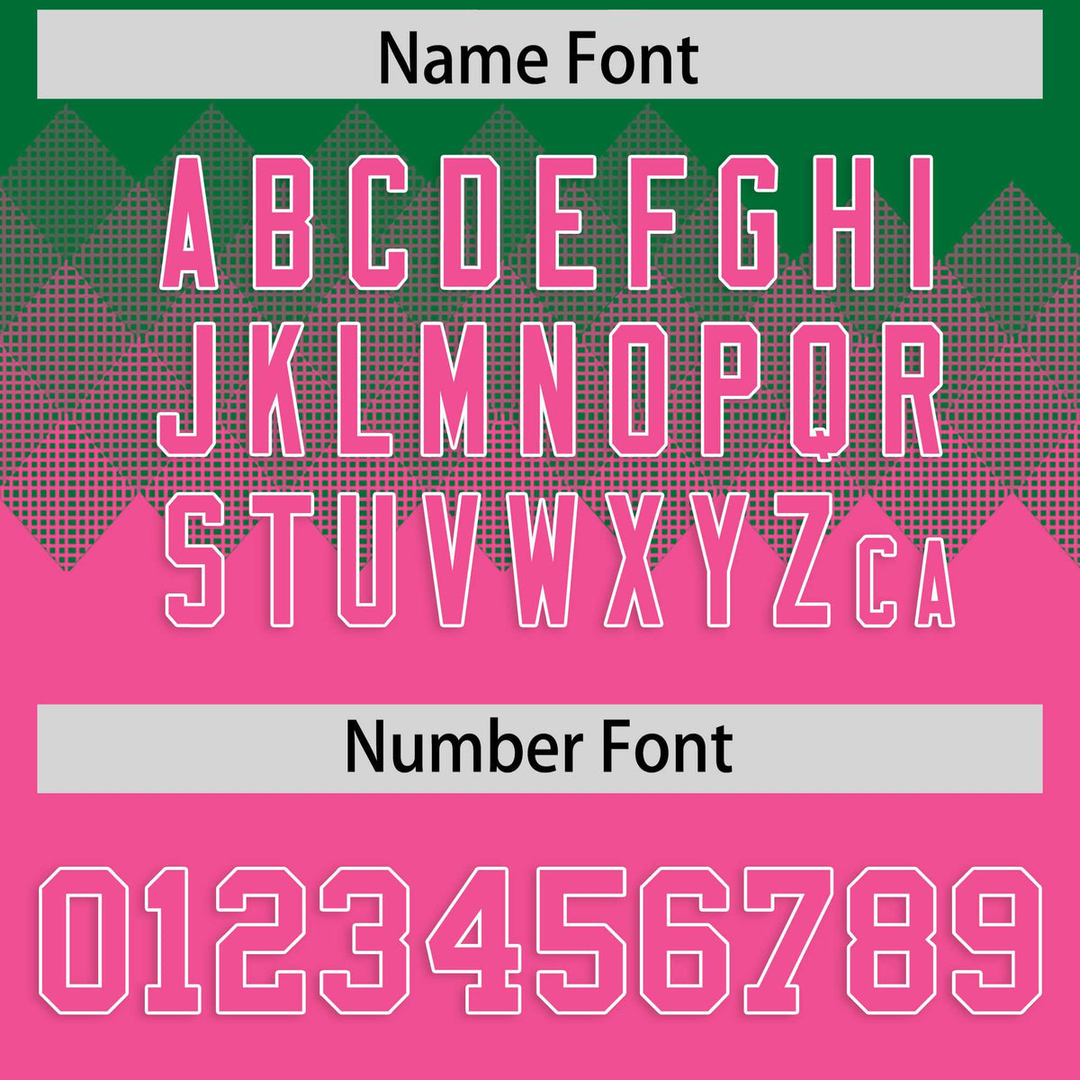 Custom Kelly Green Pink Grid Blur Pattern Authentic Baseball Jersey