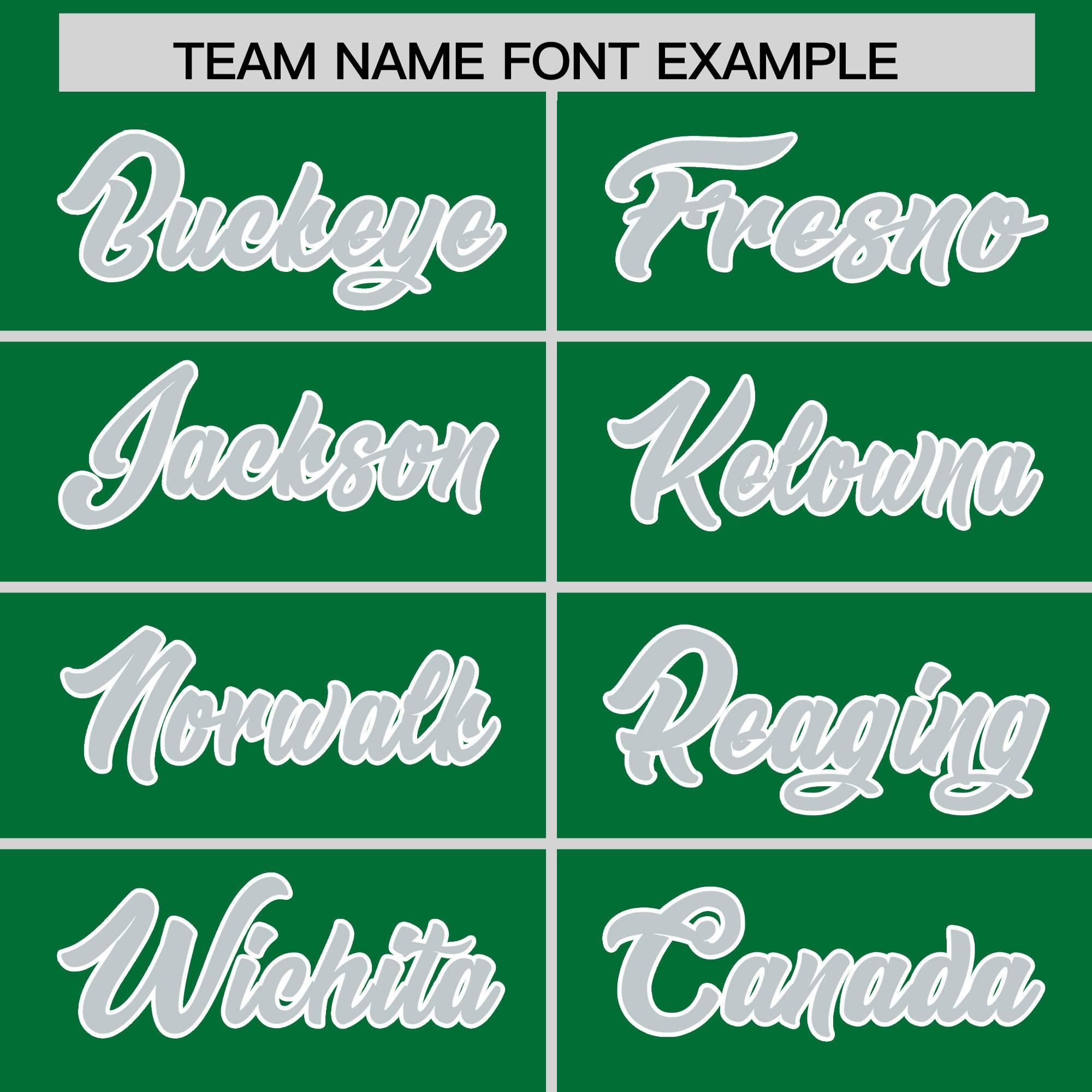 Custom Kelly Green Silver Grid Blur Pattern Authentic Baseball Jersey