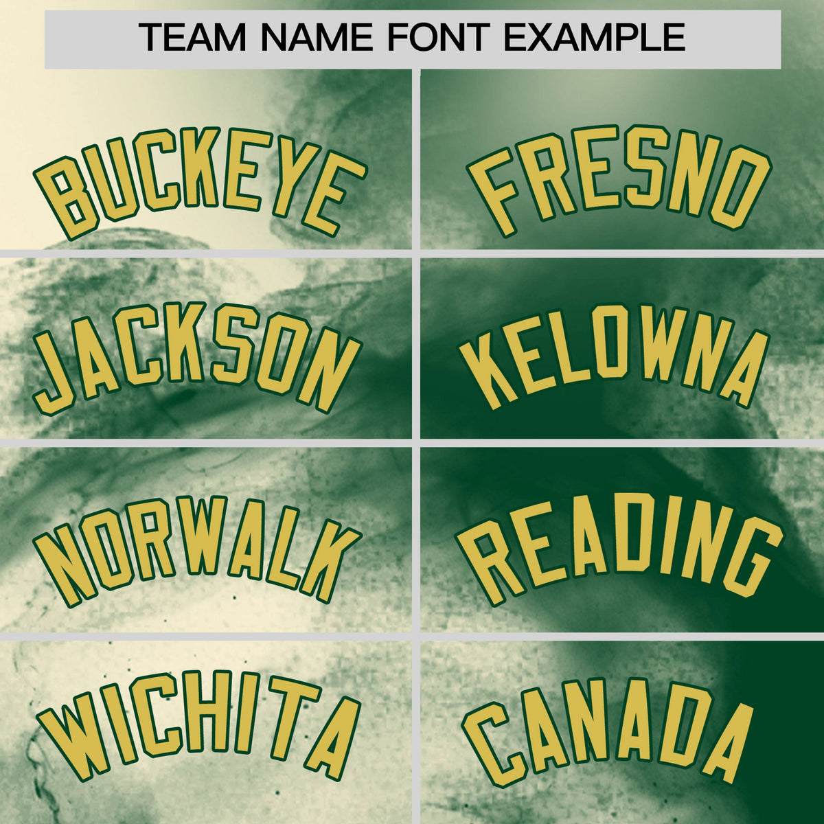 Custom Cream Dark Green Old Gold skeleton Graffiti Pattern Quick Dry Baseball Jersey| KXKSHOP