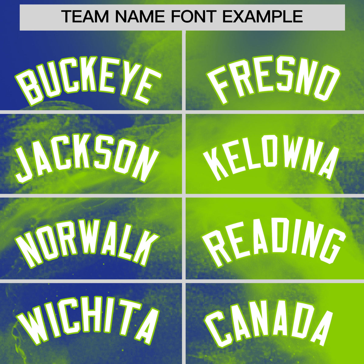 Custom Royal Blue Neon Green White skeleton Graffiti Pattern Quick Dry Baseball Jersey| KXKSHOP