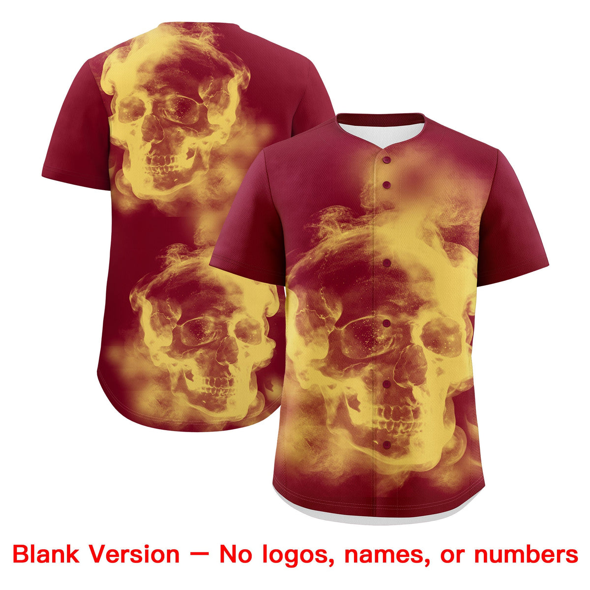 Custom Crimson Khaki Black skeleton Graffiti Pattern Lightweight Baseball Jersey| KXKSHOP