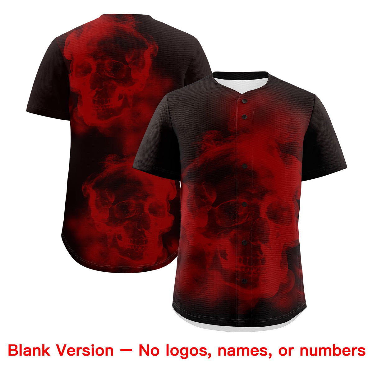 Custom Brown Red White skeleton Graffiti Pattern Lightweight Baseball Jersey| KXKSHOP