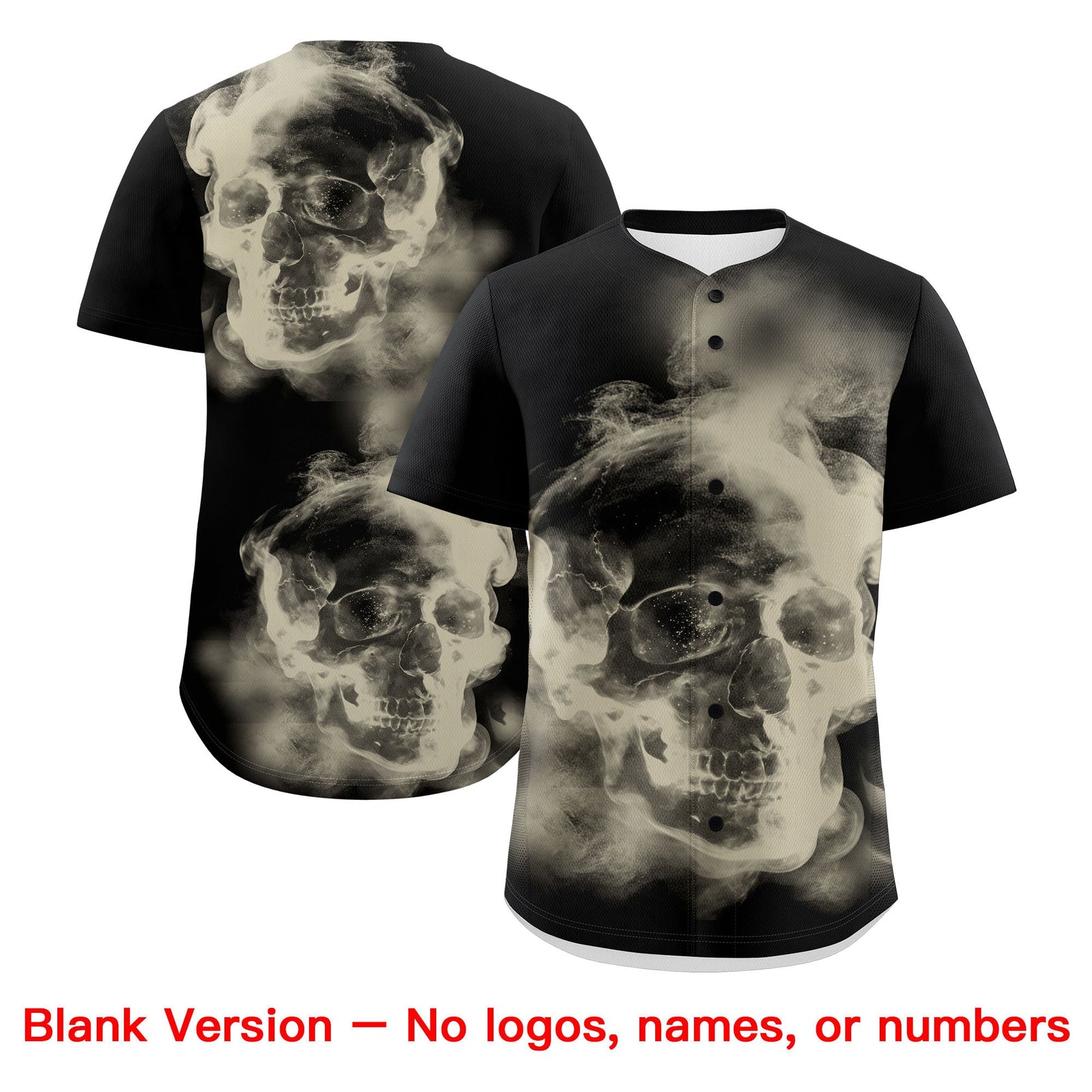 Custom Black Cream skeleton Graffiti Pattern Lightweight Baseball Jersey| KXKSHOP