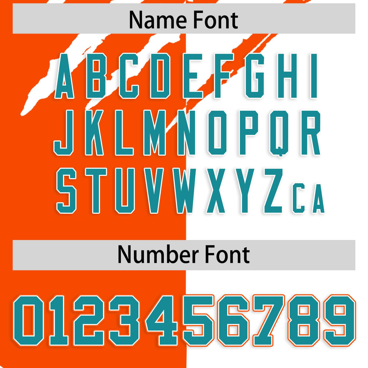 Custom Orange White Split Tiger Claw Scratch Pattern Baseball Jersey