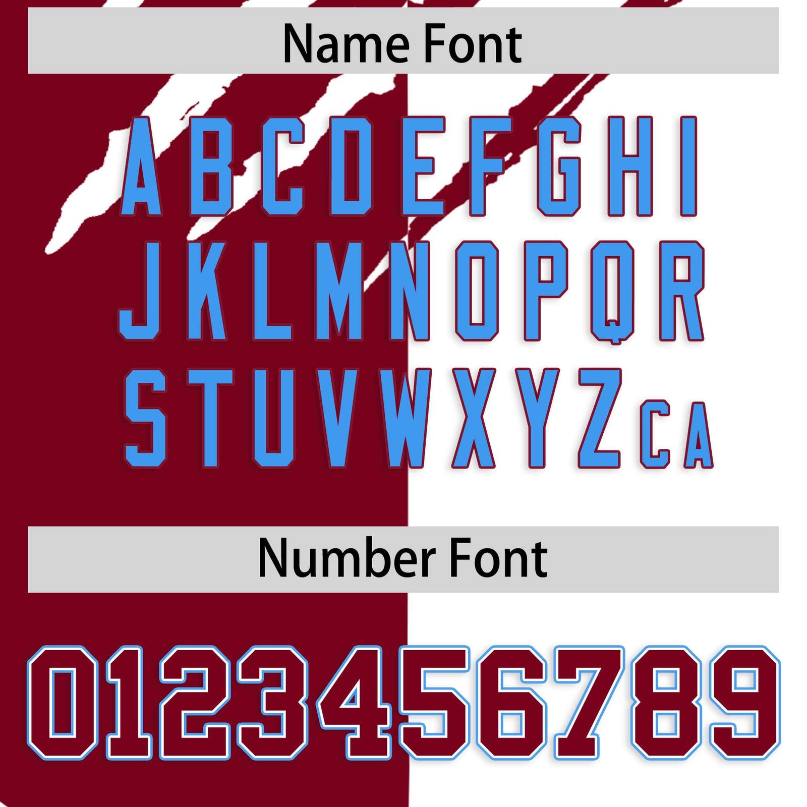 Custom Crimson White Split Tiger Claw Scratch Pattern Baseball Jersey