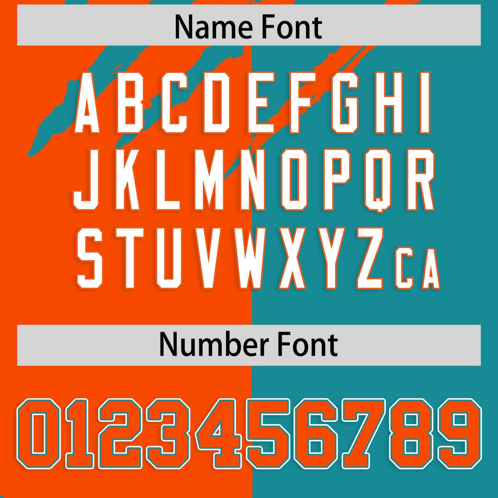 Custom Orange Aqua Split Tiger Claw Scratch Pattern Baseball Jersey