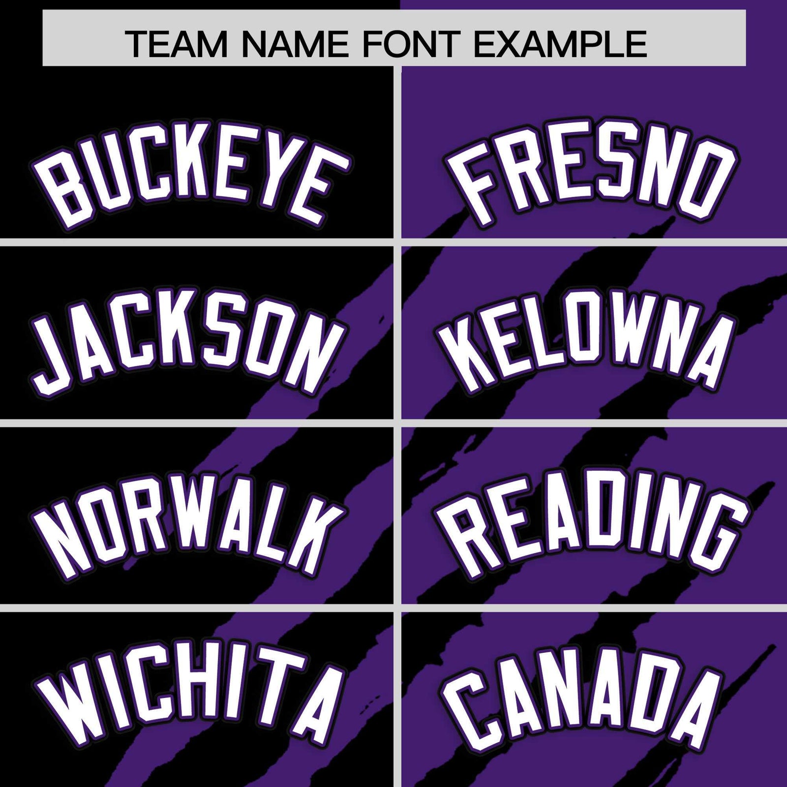 Custom Black Purple Split Tiger Claw Scratch Pattern Baseball Jersey