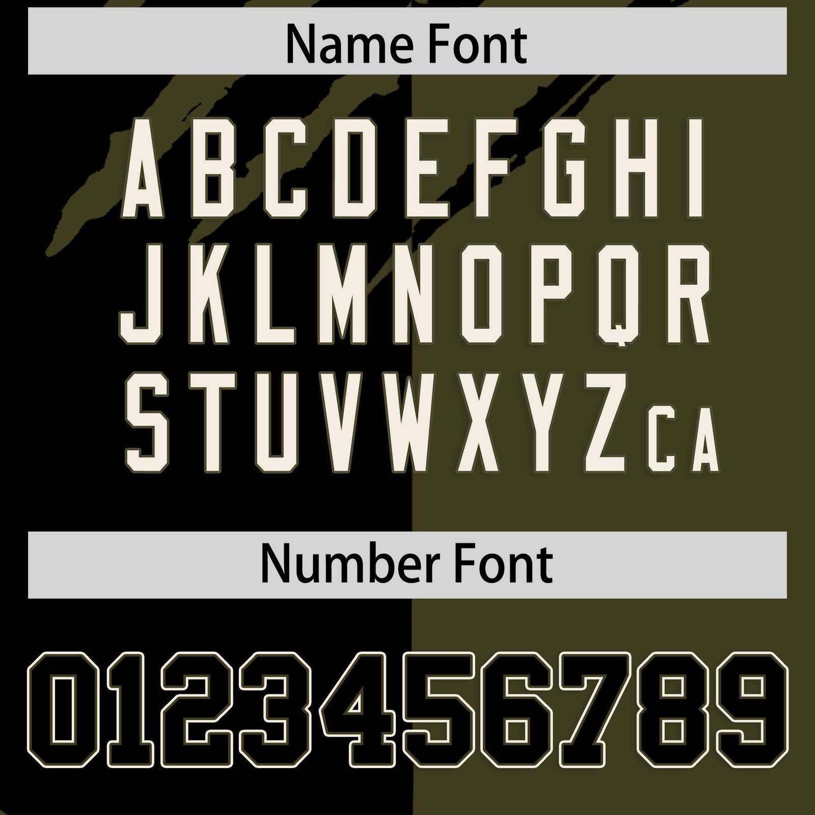 Custom Black Olive Split Tiger Claw Scratch Pattern Baseball Jersey