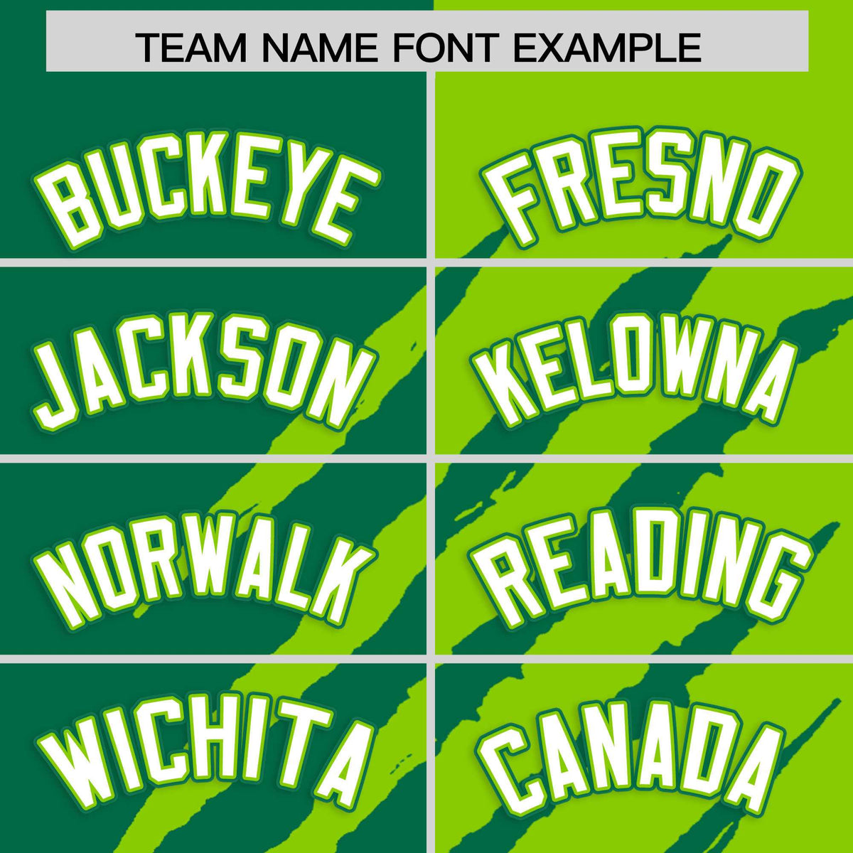 Custom Kelly Green Neon Green Split Tiger Claw Scratch Pattern Baseball Jersey