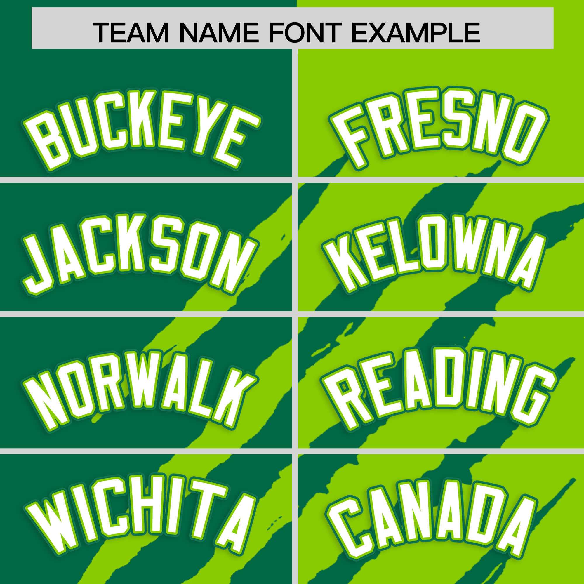 Custom Kelly Green Neon Green Split Tiger Claw Scratch Pattern Baseball Jersey