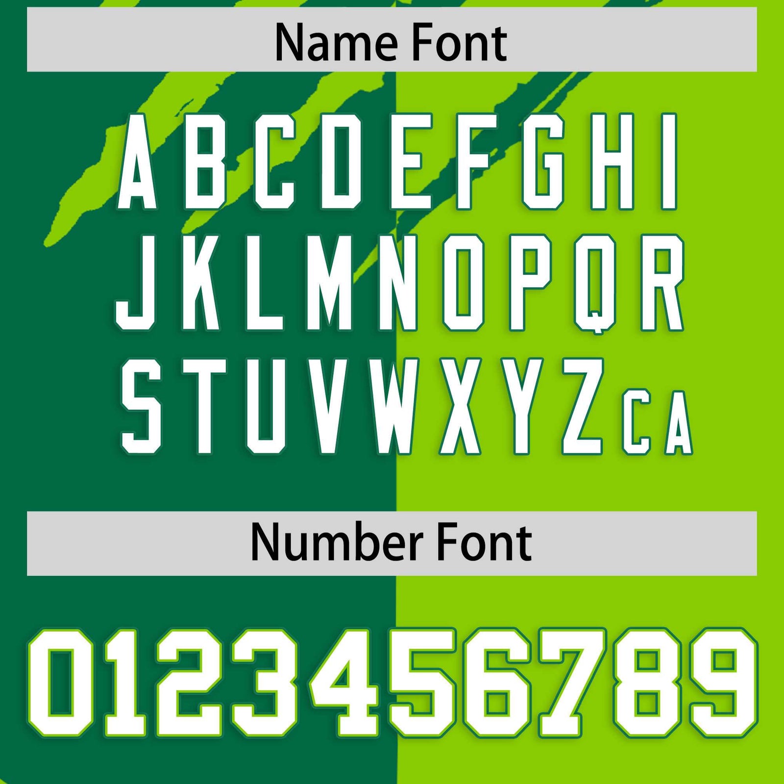 Custom Kelly Green Neon Green Split Tiger Claw Scratch Pattern Baseball Jersey