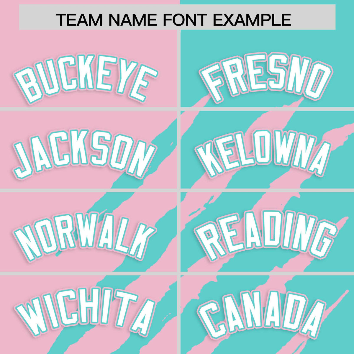 Custom Light Pink Bright Green Split Tiger Claw Scratch Pattern Baseball Jersey