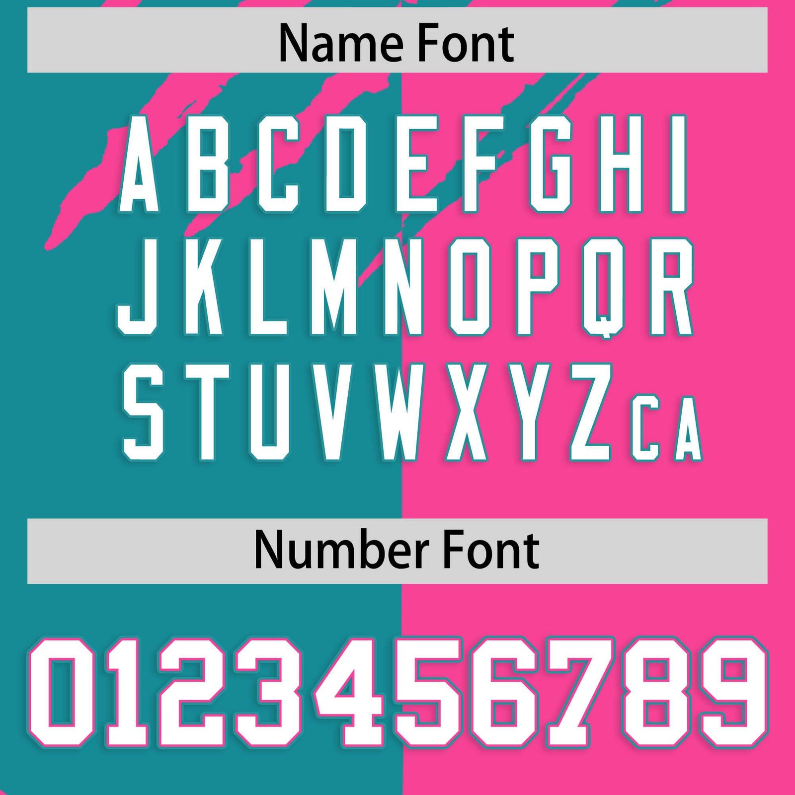 Custom Aqua Pink Split Tiger Claw Scratch Pattern Baseball Jersey