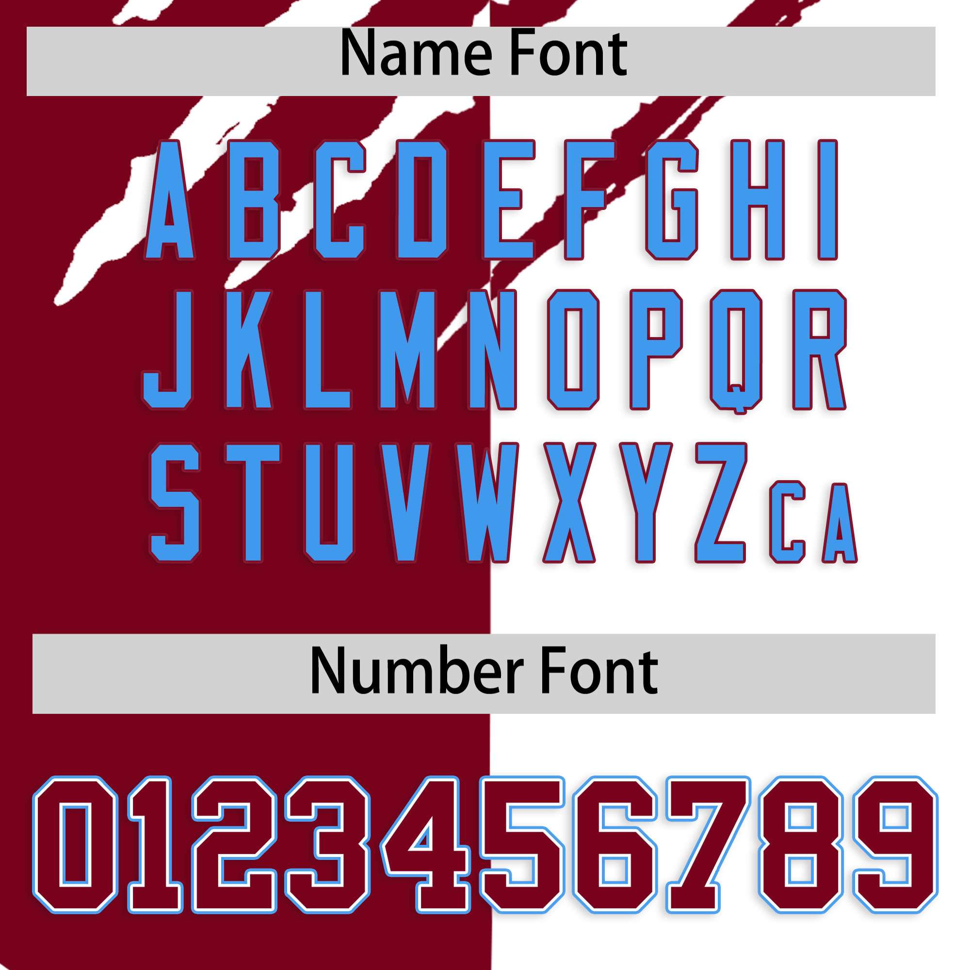 Custom Crimson White Split Tiger Claw Scratch Pattern Baseball Jersey