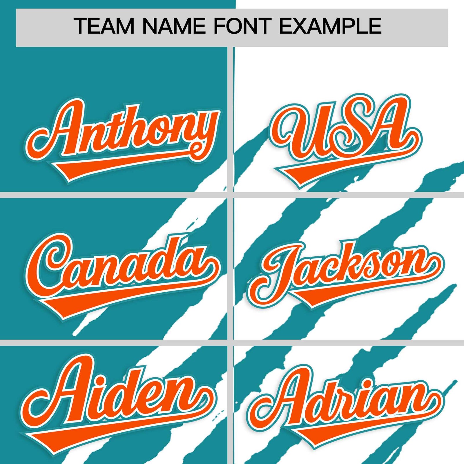 Custom Aqua White Split Tiger Claw Scratch Pattern Baseball Jersey