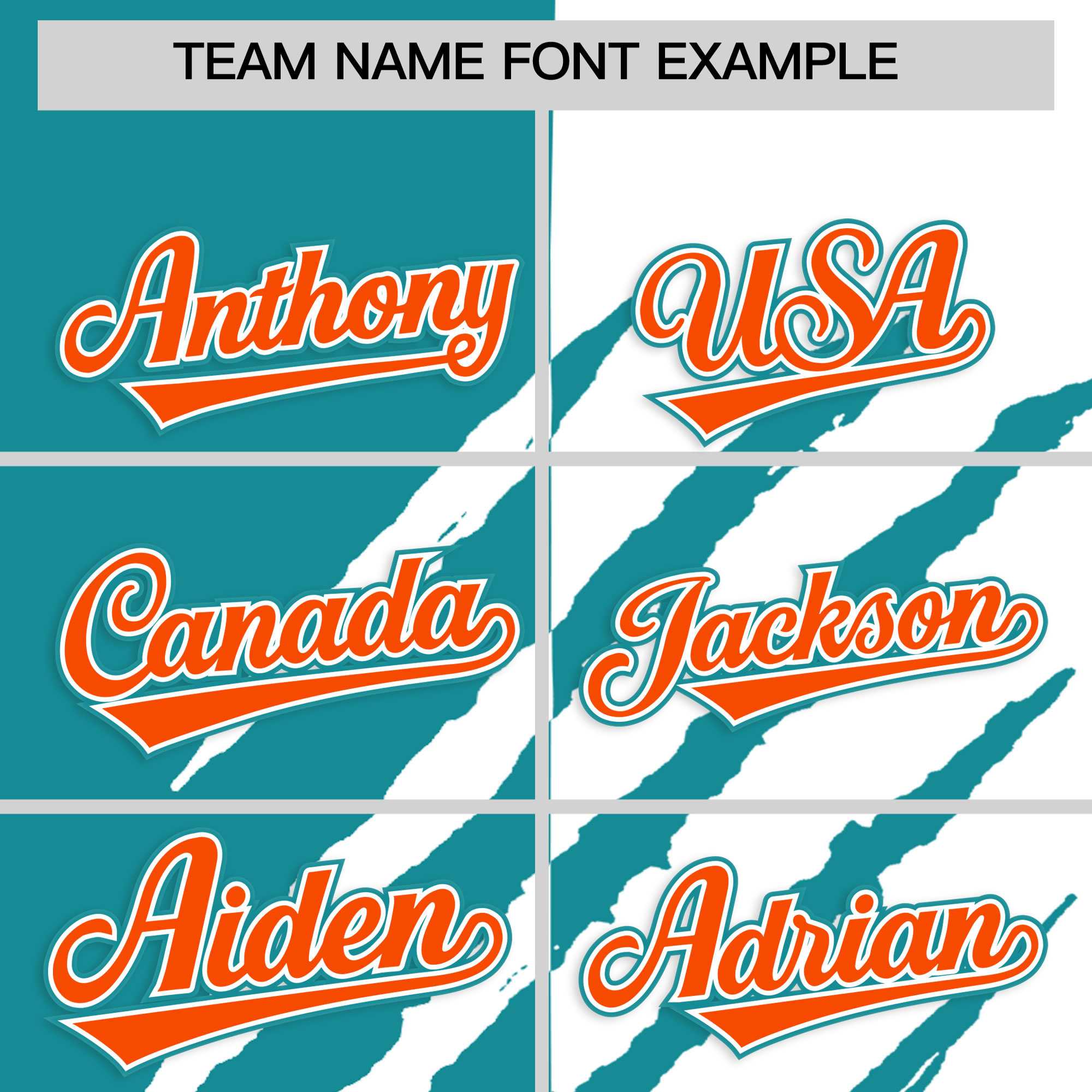 Custom Aqua White Split Tiger Claw Scratch Pattern Baseball Jersey