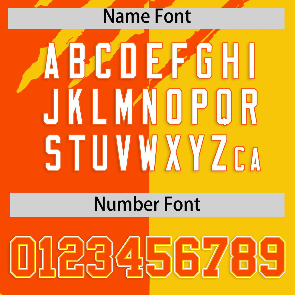 Custom Orange Gold Split Tiger Claw Scratch Pattern Baseball Jersey