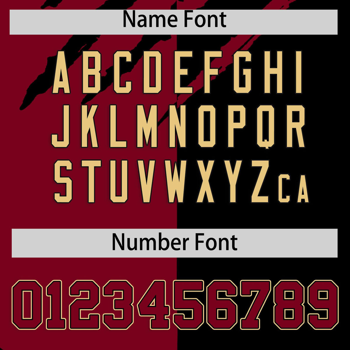 Custom Crimson Black Split Tiger Claw Scratch Pattern Baseball Jersey