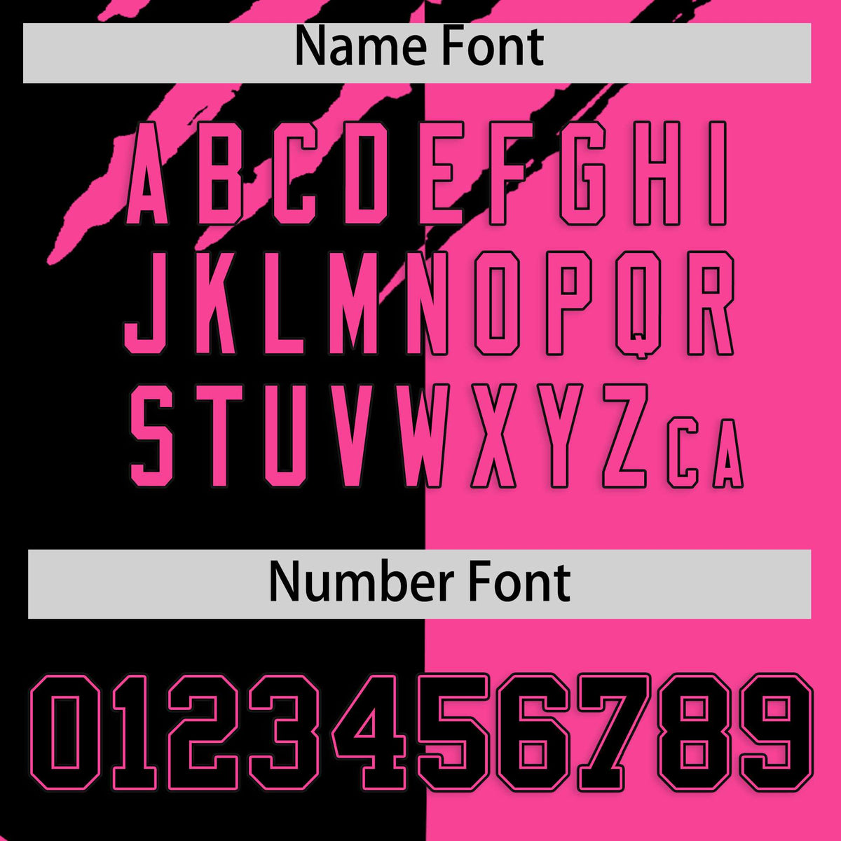 Custom Black Pink Split Tiger Claw Scratch Pattern Baseball Jersey