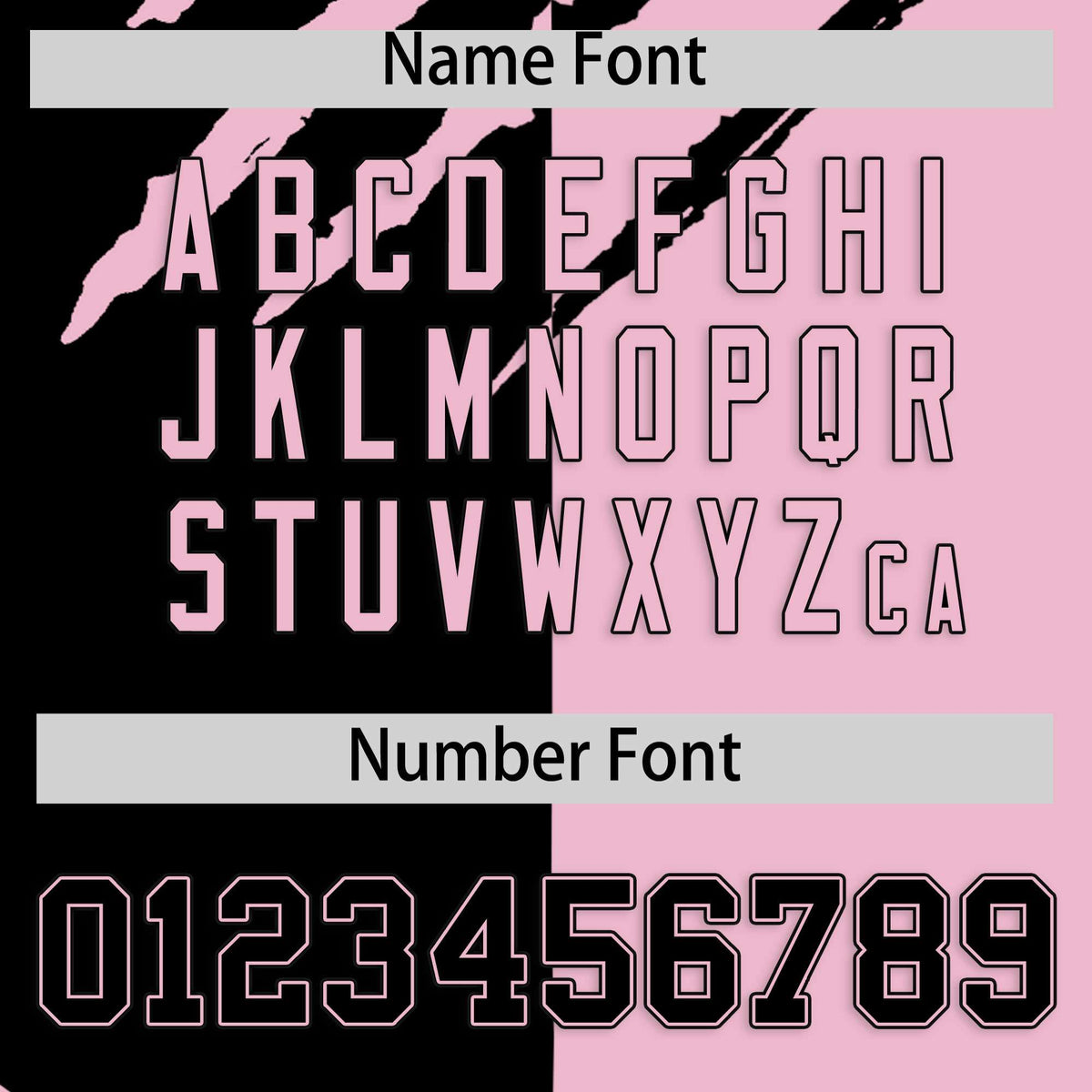 Custom Black Light Pink Split Tiger Claw Scratch Pattern Baseball Jersey